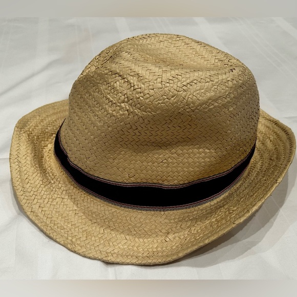 Old Navy Straw Ribbon-Trim Fedora for Men - Picture 6 of 9